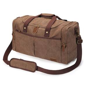 Mochila S-ZONE Canvas 45L com compartimento para sapatos para viagens