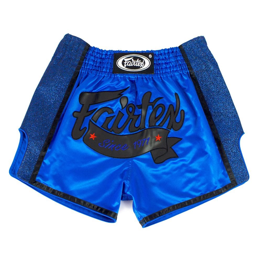 Shorts de boxe Muay Thai Fairtex BS1702 azuis para homens