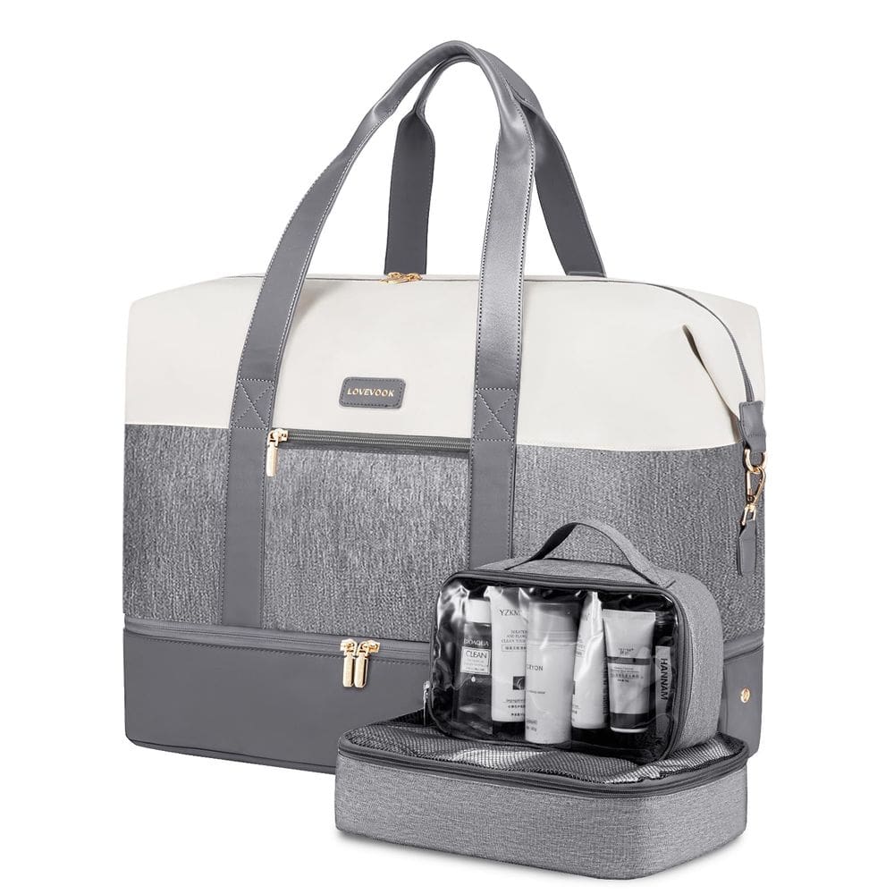 Mochila de viagem LOVEVOOK Weekender com 2 cubos de embalagem para mulher