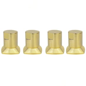 Kit 04 Und Acabamento Registro Dourado Ouro Encaixe Padrao Deca Docol 1.2 E 3.4 Docol