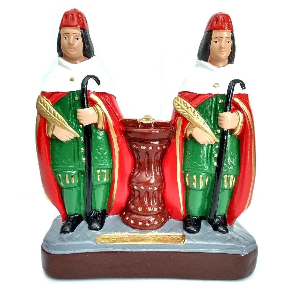 Imagem De Cosme E Damião Gesso 15 Cm