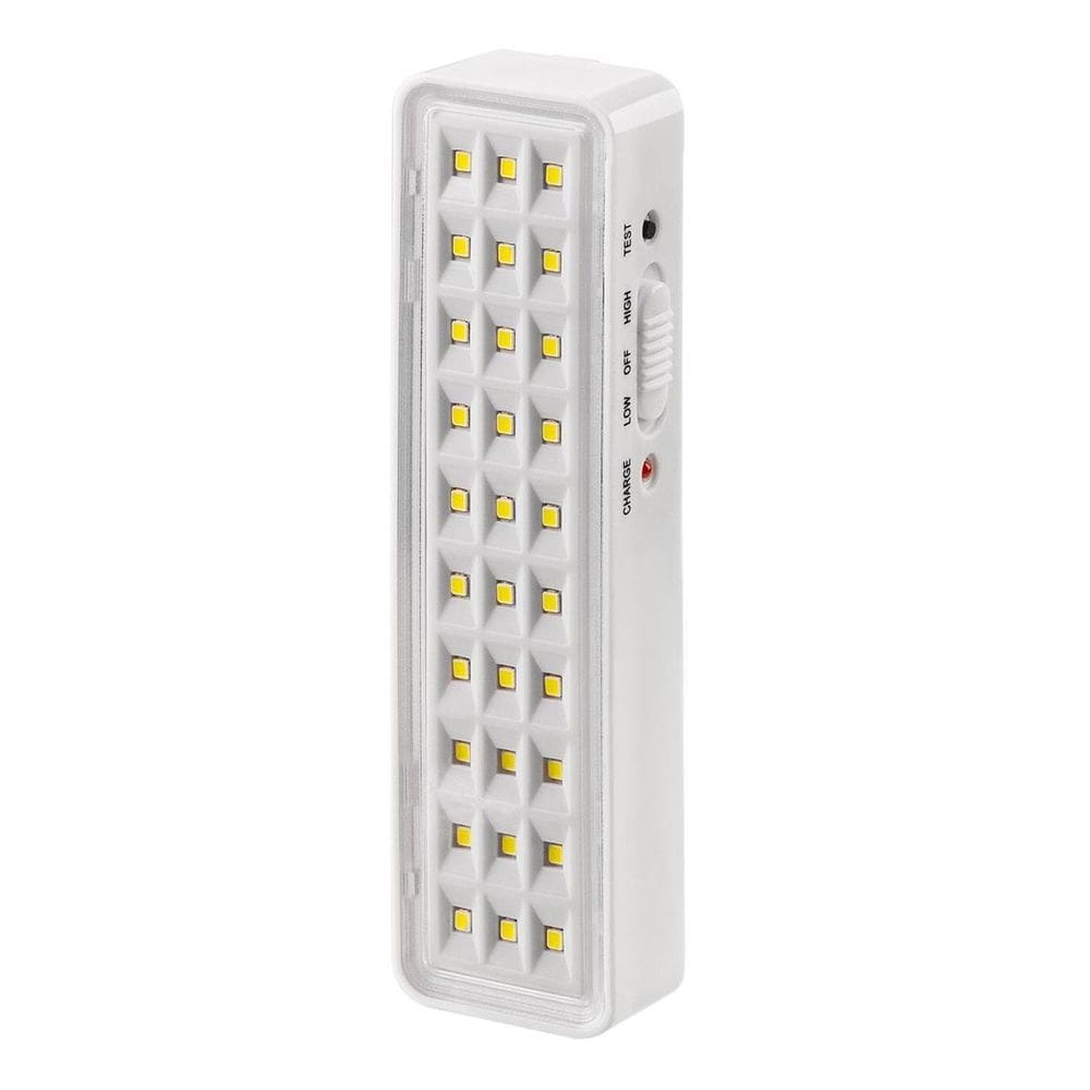 Luminária De Emergência Recarregável 30 Leds Bivolt