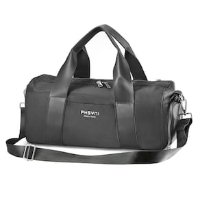 Bolsa de ginástica PHSYNI Compact Sports para mulheres e homens 16L preta