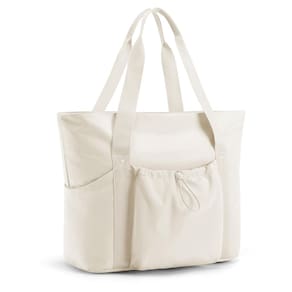 Sacola feminina BAGSMART, grande, de viagem, bege