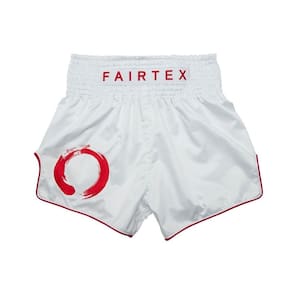 Calções de boxe de Muay Thai Fairtex BS1918 Enso White XXL