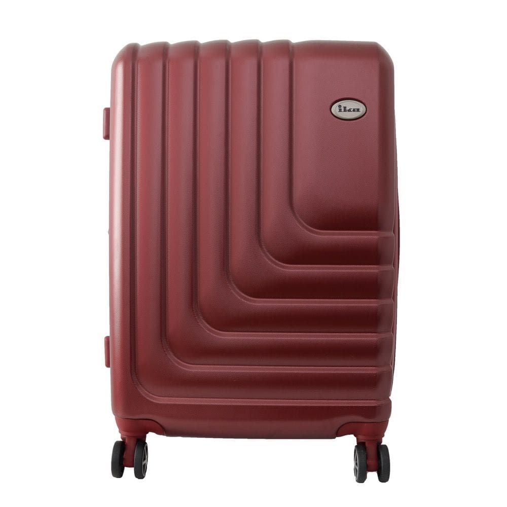 Mala de Viagem Grande Expansivel em Abs Ika Flex, Cadeado Tsa Embutido, Rodas Duplas 360 Vermelha