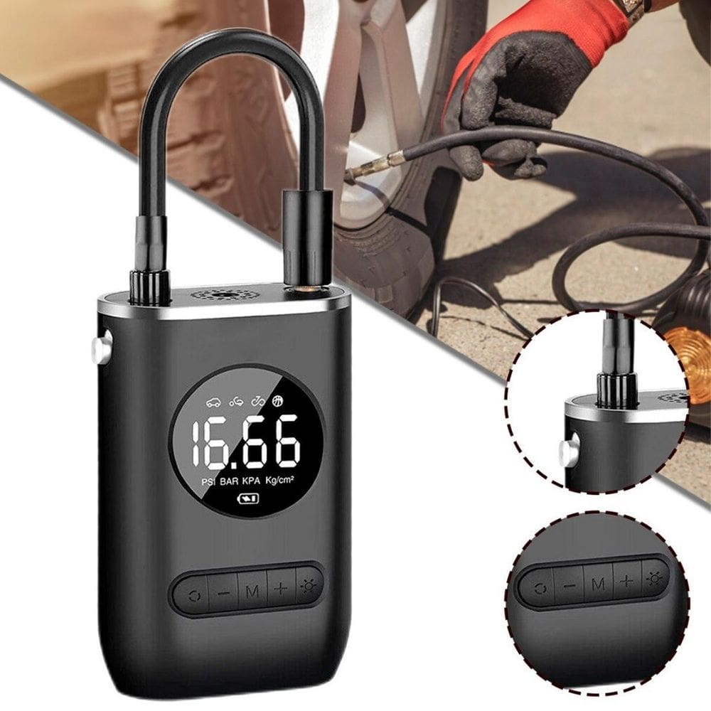 Bomba De Ar Portátil Compacta Ideal Para Bicicleta