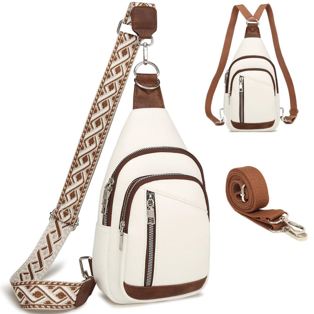 Bolsa tipo estilingue MYHOZEE Trendy, pequena, de couro sintético para mulheres