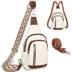Bolsa tipo estilingue MYHOZEE Trendy, pequena, de couro sintético para mulheres