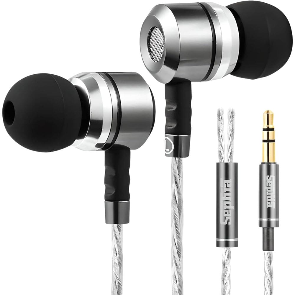 Fones de ouvido com fio sephia SP3060 HD Bass Aluminium In-ear