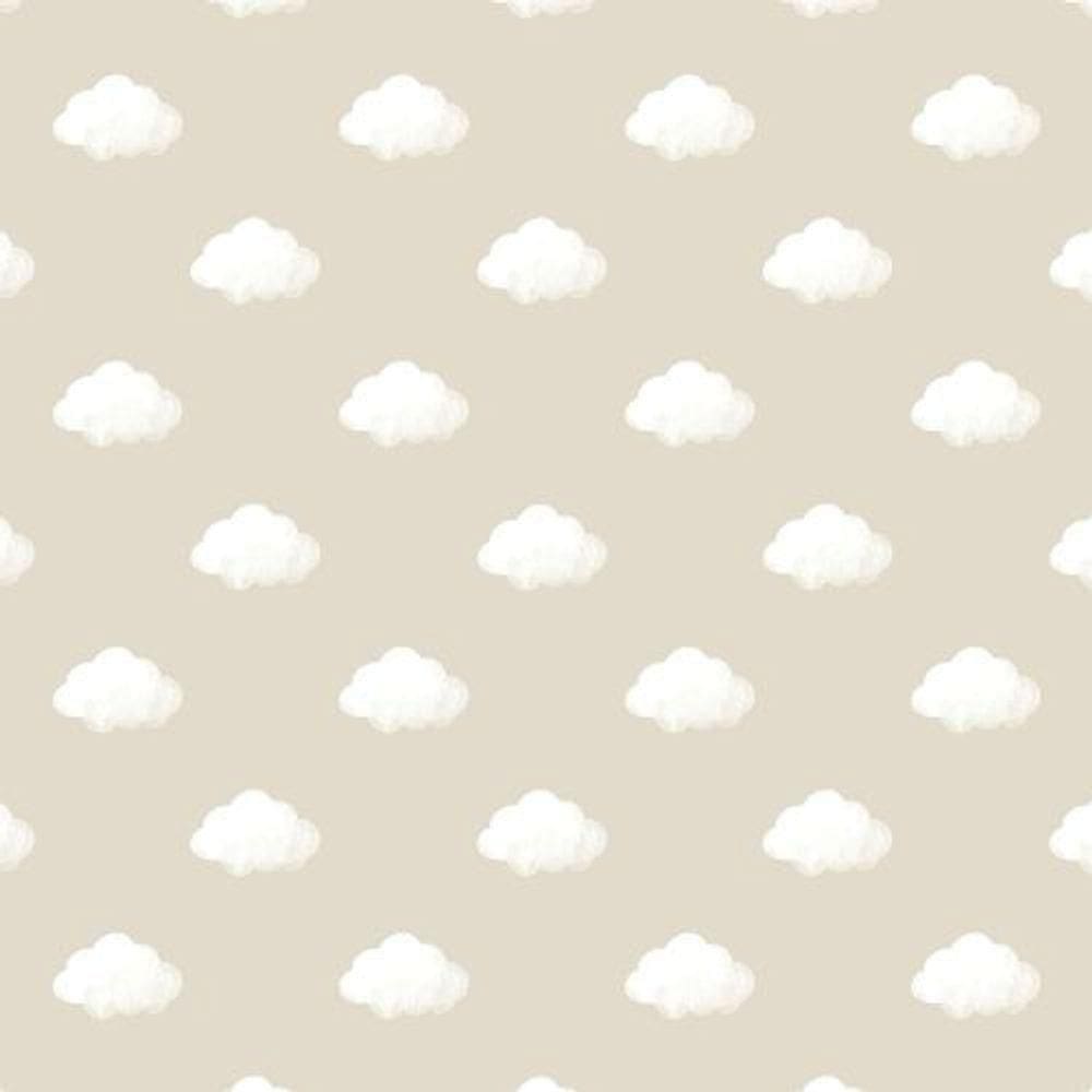 Papel De Parede Happy Infantil Bege 14832