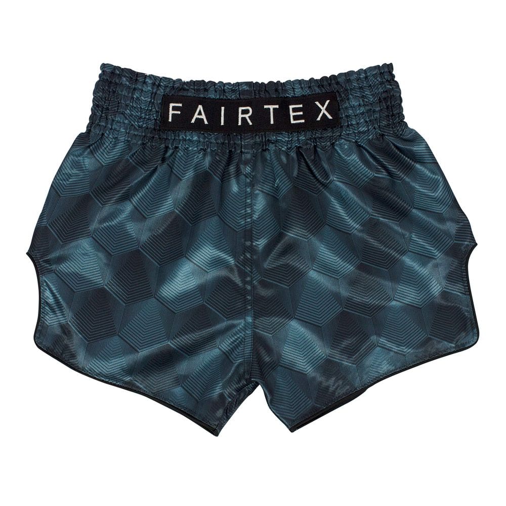 Calções de boxe de Muay Thai Fairtex BS1902 Stealth cinza/verde