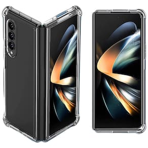 Capa Samsung Z Fold 4 transparente reforçada com plástico rígido