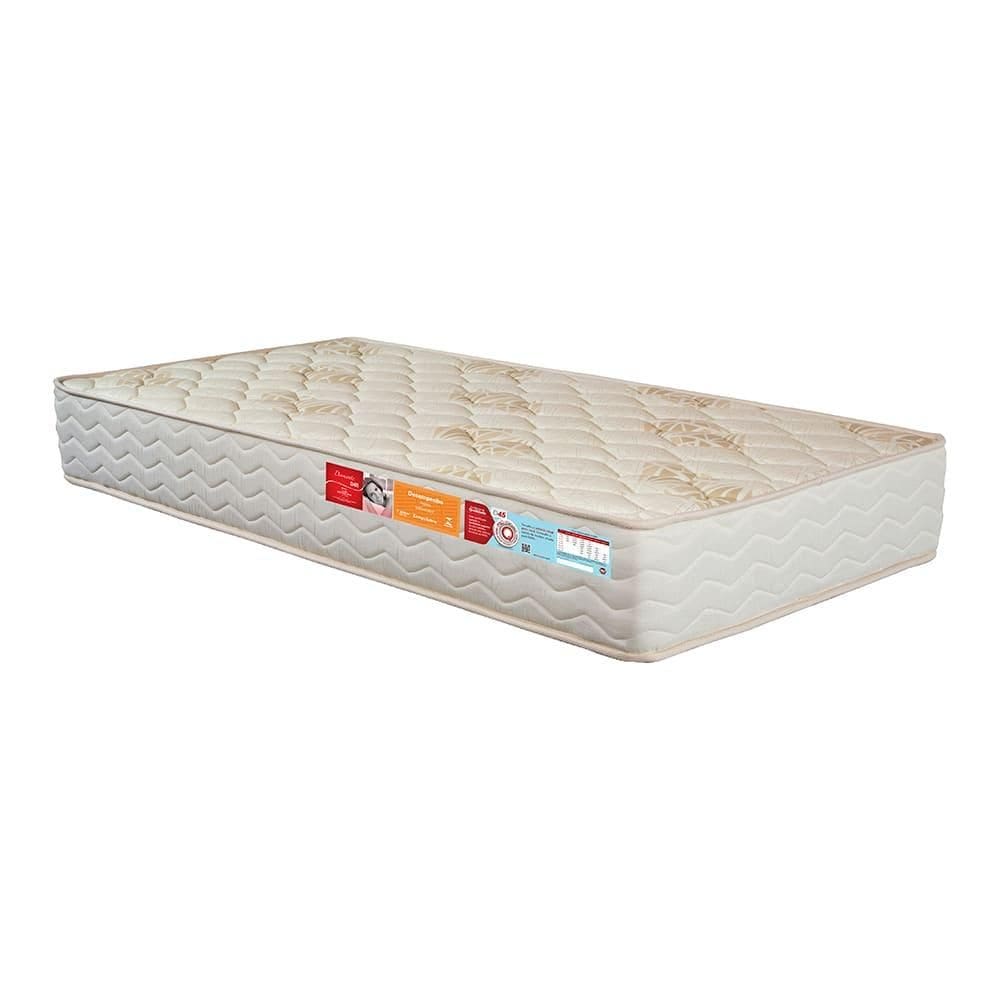 Colchão de Espuma Solteiro Orthocrin Diamante D45 Medida Especial 78x188x20 Espuma Certificada