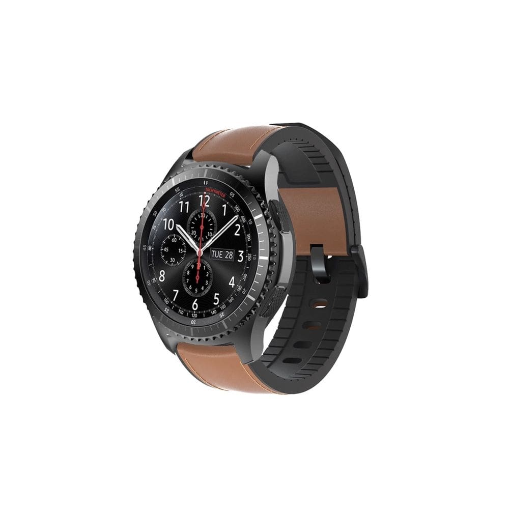 Pulseira de couro para Samsung Galaxy Watch 46mm/Gear S3