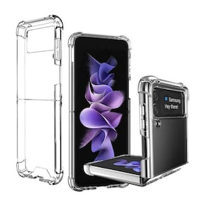Capa de plástico rígido transparente Samsung Z Flip 4