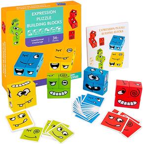 Rubik`s Cube Expression Puzzle em madeira ecológica