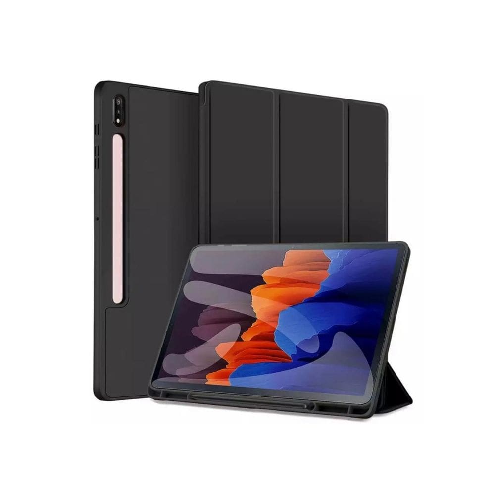 Capa inteligente com compartimento para lápis para Samsung Tab S7 Fe 2021