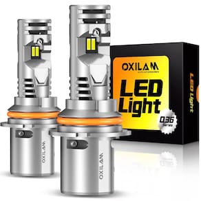 Lâmpadas LED OXILAM 9004 20000 lúmens 6500K Cool White Pacote com 2
