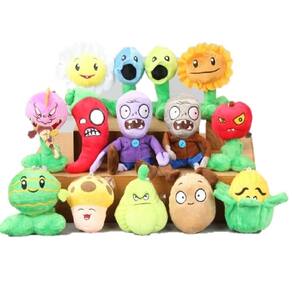 Conjunto de brinquedos de pelúcia Plants vs Zombies 14, 9-16 cm