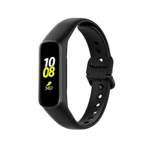 Pulseira de silicone para Samsung Galaxy Fit 2 R220 preta