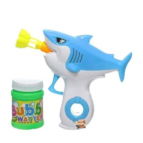 Brinquedo Pistola Lança Bolhas De Sabão Tubarão - À Fricção