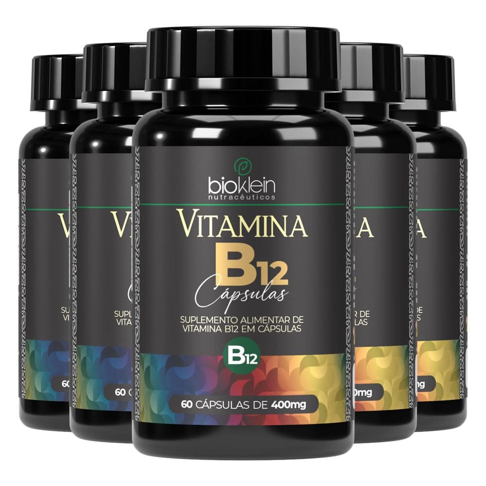 Kit 6 Vitamina B12 60 Cápsulas - Bioklein