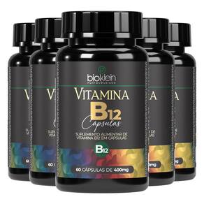 Kit 6 Vitamina B12 60 Cápsulas - Bioklein