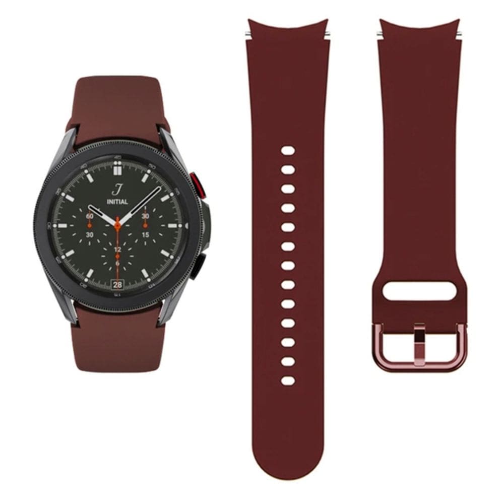 Pulseira de silicone para Samsung Galaxy Watch 4/5 Classic - Burdeo