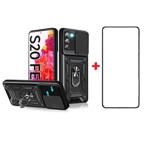 Capa Samsung Galaxy S20 FE Full Lamina Preta Anti-choque