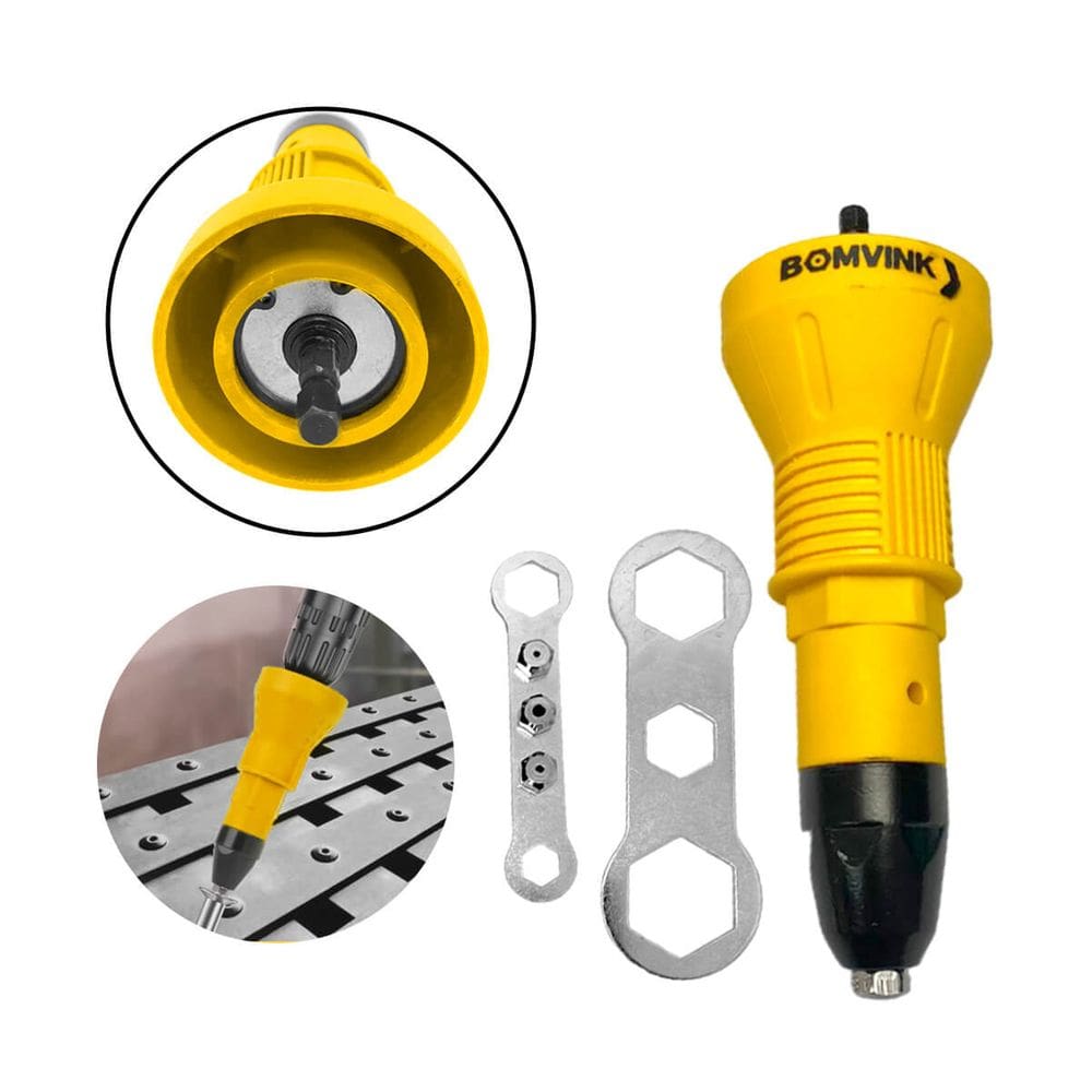 Cabeçote Rebitador para Acoplamento com 4 Bicos e Chaves