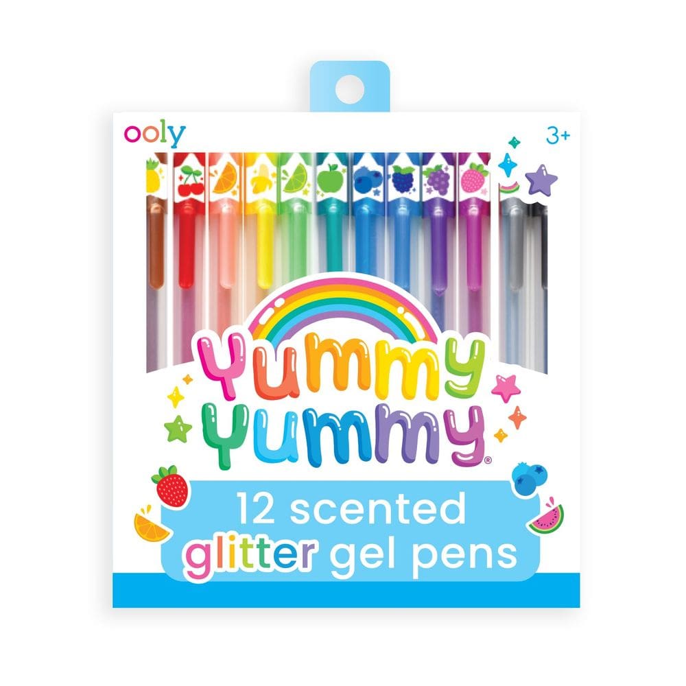 Conjunto de canetas de gel com glitter perfumado Ooly Yummy Yummy de 12 a 1,00 mm
