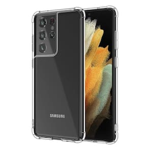 Capa Samsung S21 de silicone ultra transparente à prova de choque