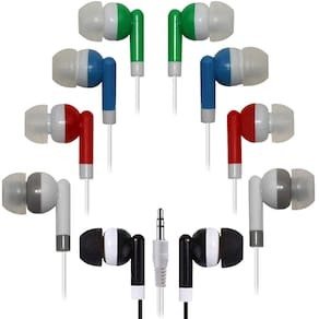Fones de ouvido Earbuds Hongzan XPG101 In-Ear Stereo, pacote com 50
