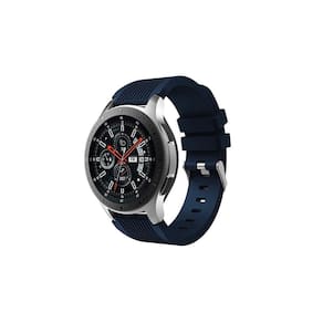 Pulseira para Galaxy Watch de 46 mm em silicone azul marinho