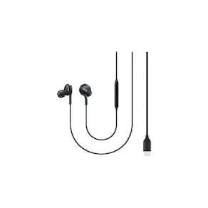 Fones de ouvido Samsung Type-C de entrada preta com microfone