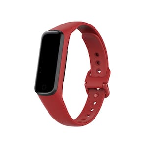Pulseira de silicone para Samsung Galaxy Fit 2 R220/vermelha