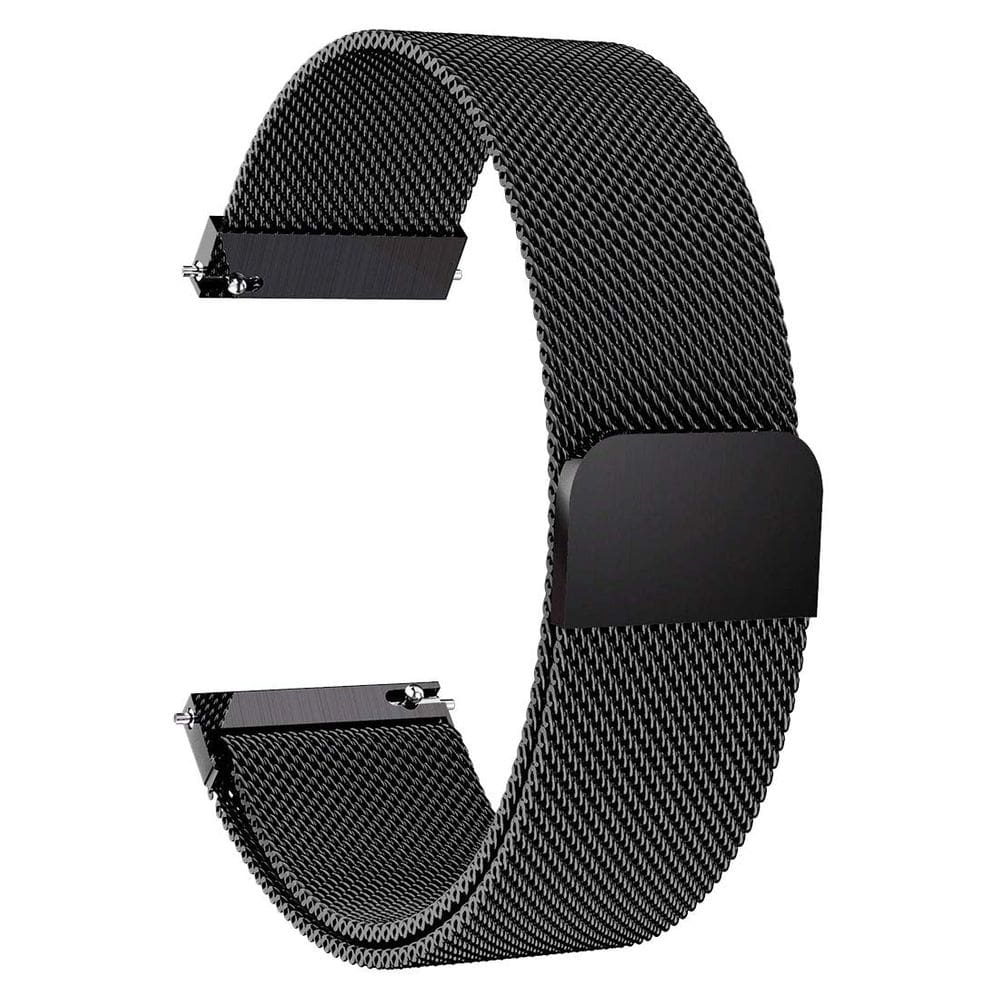 Pulseira Wood Era 22 mm, malha de aço inoxidável