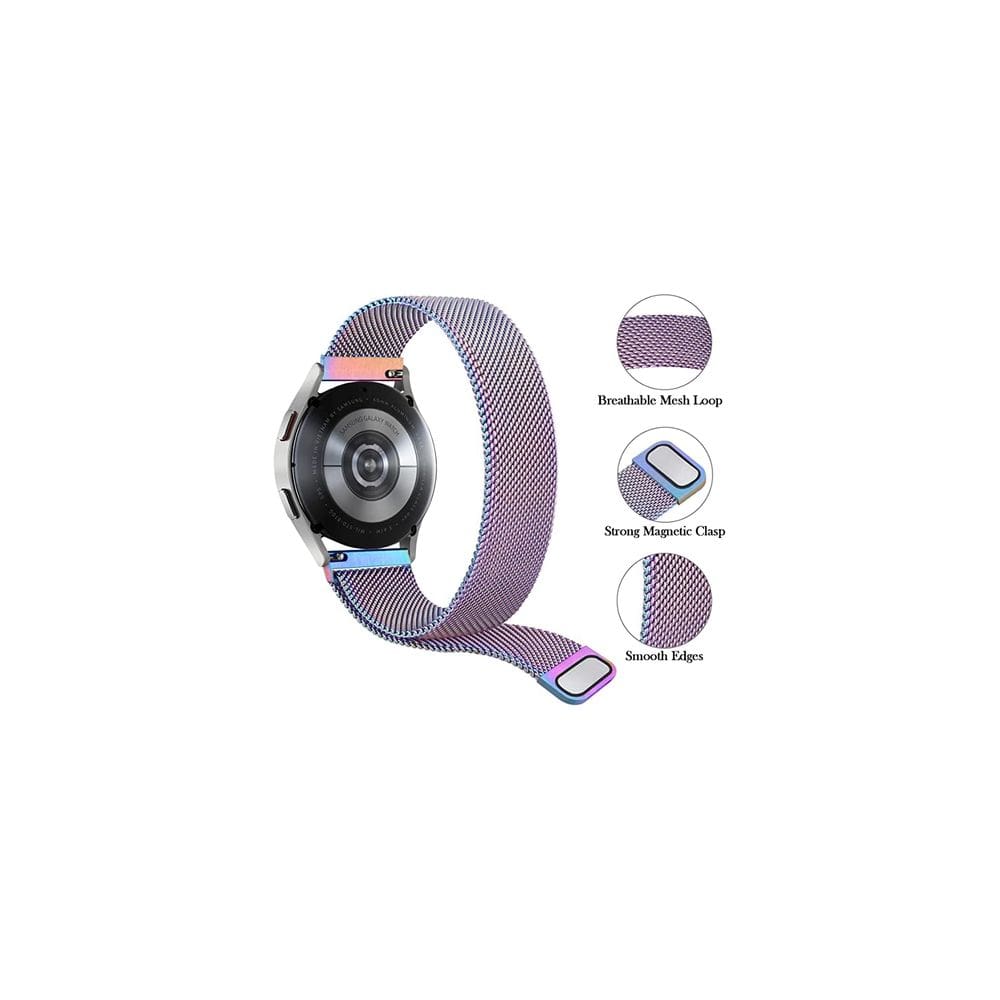 Pulseira de relógio Litmus Color para Samsung Watch 4 20mm Metal
