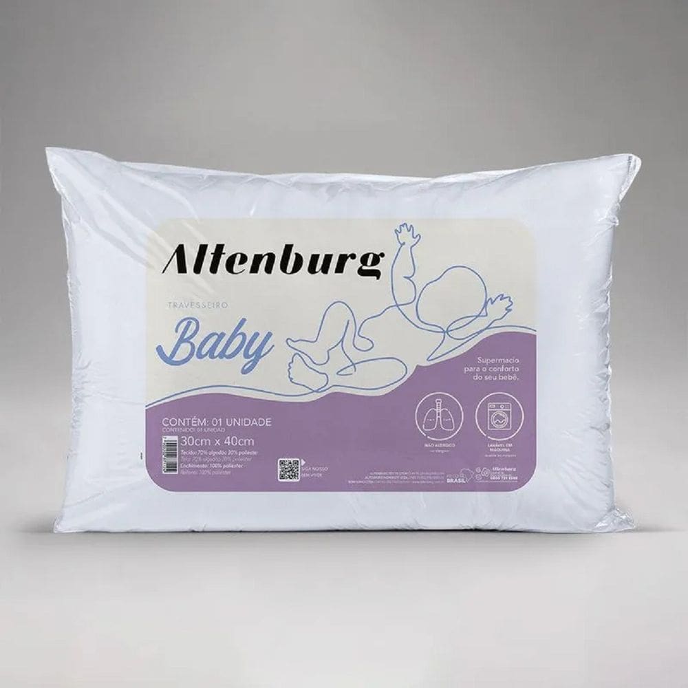 Kit 5 Travesseiros Altenburg Baby 30cm x 40cm