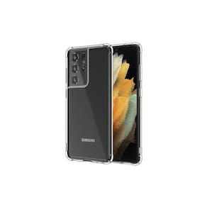 Capa Samsung S21 de silicone reforçado ultra transparente