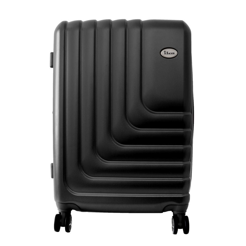 Mala de Viagem Grande Expansivel em Abs Ika Flex, Cadeado Tsa Embutido, Rodas Duplas 360 Preta