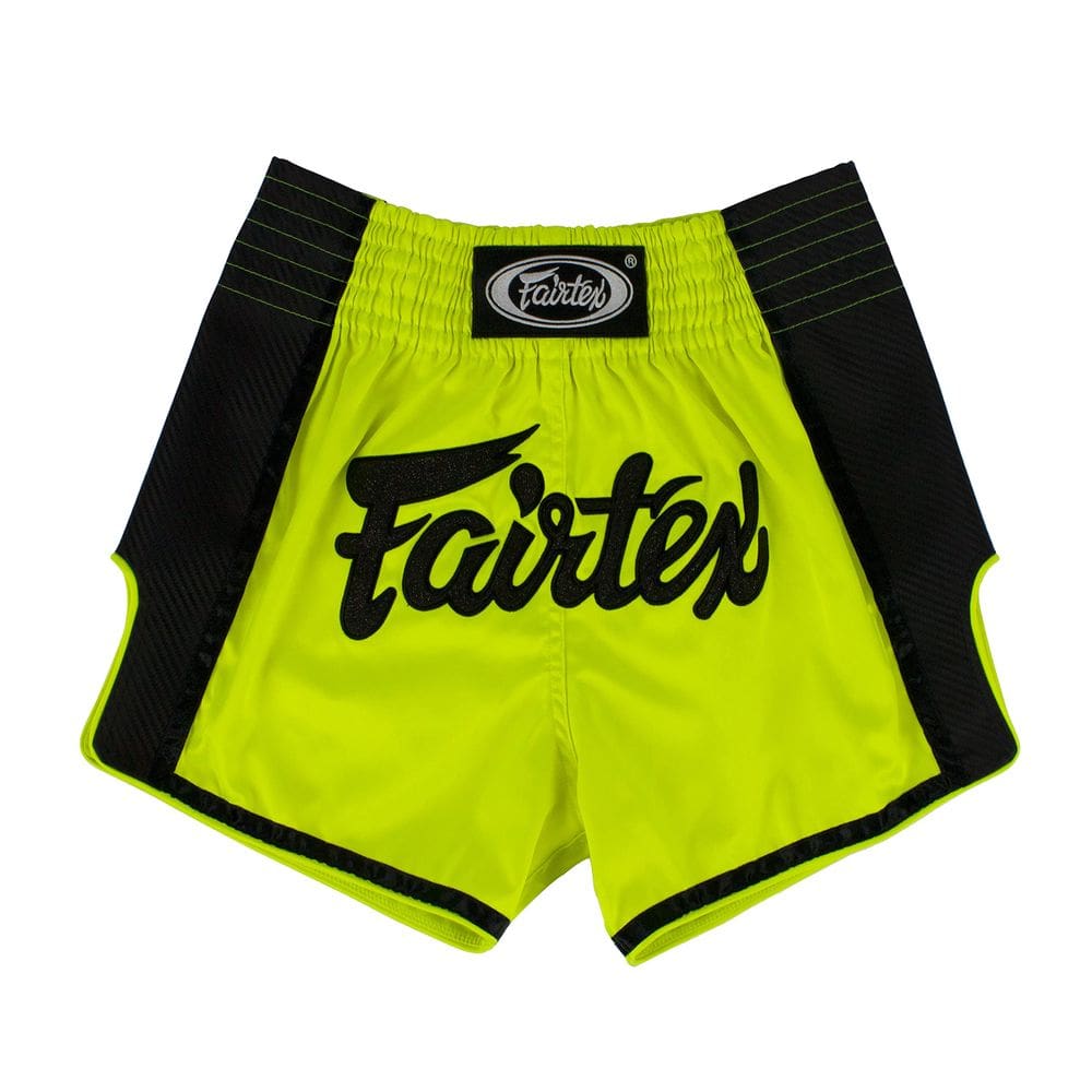 Shorts de boxe de Muay Thai Fairtex BS1706 Slim Cut Green XL