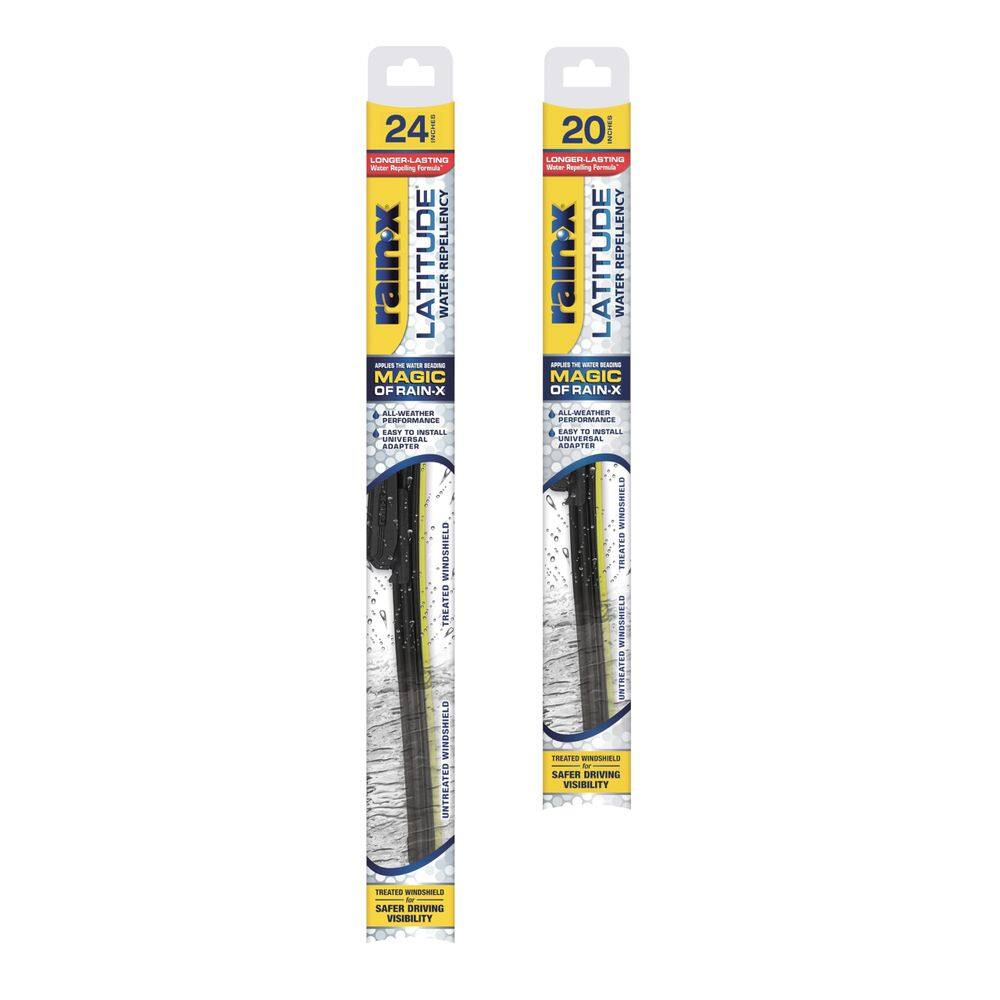 Escovas de limpador de para-brisa Rain-X 810162 Latitude 2 em 1 (pacote 2)