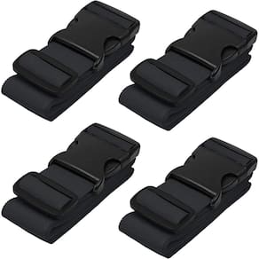 Alças de bagagem: BlueCosto TSA, aprovadas pela TSA, pretas, nylon 4PK