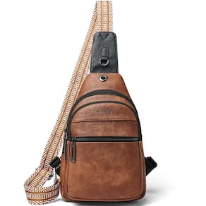 Bolsa tipo estilingue LATMAP 7L, bolsa de ombro tiracolo em couro sintético
