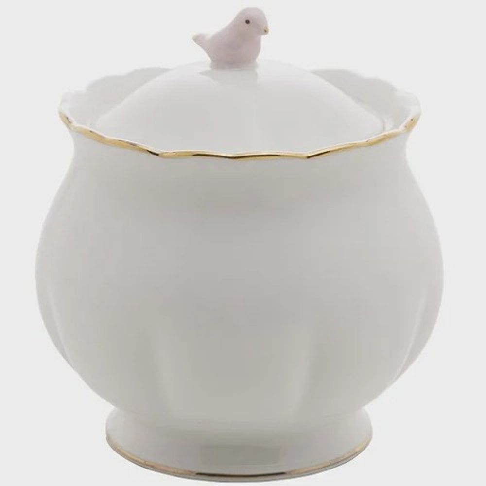 Açucareiro de porcelana Birds 300ml Wolff