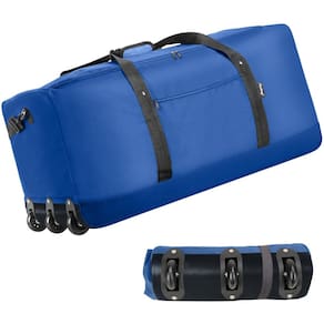 Mochila Finnhomy 120L dobrável com 3 rodas 82x36x40cm