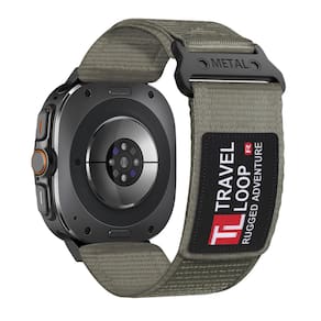 Pulseira de relógio BXUXOHS Rugged Nylon para Samsung Galaxy Watch 7 Ultra 47 mm