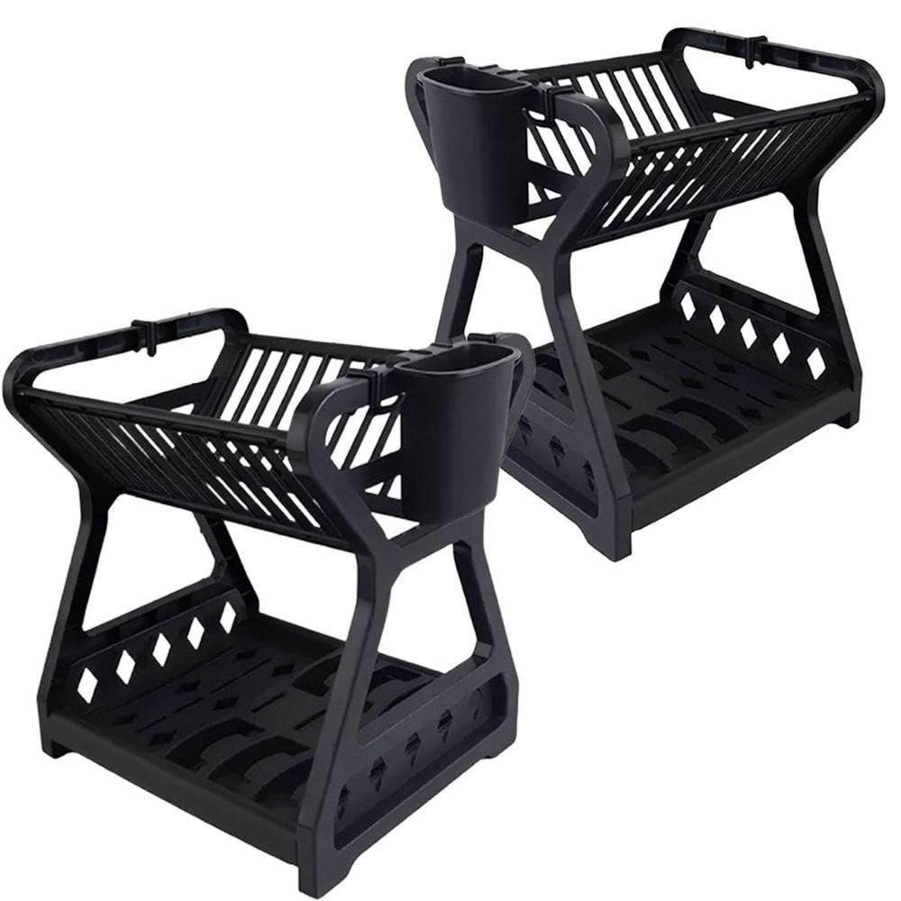 Kit 2 Escorredores De Louças De Plástico Desmontável